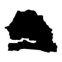 Senegal map on white background vector