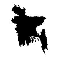 Bangladesh map on white background vector