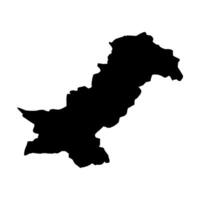 Pakistan map on white background vector