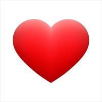 Red heart shape emoticon on background. vector