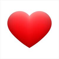 Red heart shape emoticon on background. vector