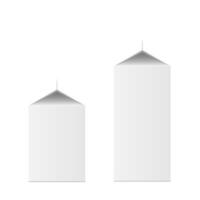 3d mock up of milk or juice box vector
