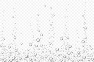 black underwater air bubbles texture isolated vector