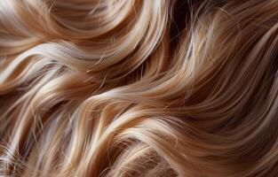 Close Up of Blonde Hair Texture photo