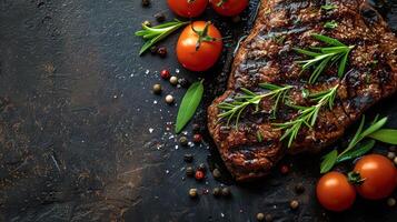 Steak With Tomatoes photo