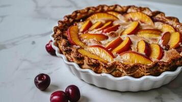 Homemade Pie With Lattice Design photo