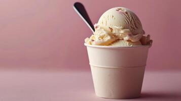 A Cup of Ice Cream With Spoon photo