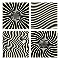 Groovy hippie 70s backgrounds. Waves, swirl, twirl pattern. Twisted and distorted texture in trendy retro psychedelic style. Y2k aesthetic. vector