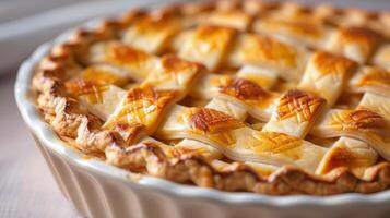 Close Up of a Pie in a Pan photo