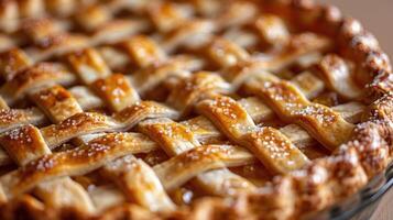 Close Up of a Pie in a Pan photo