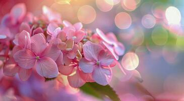 Pink Flowers Arranged in a Vase photo