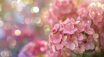 Close-Up of Pink Flowers photo