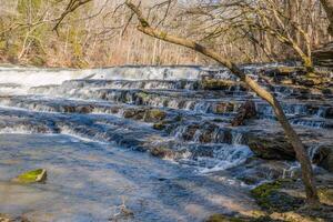 Burgess falls lake in winter photo