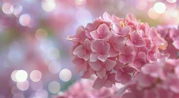 Pink Flowers Arranged in a Vase photo