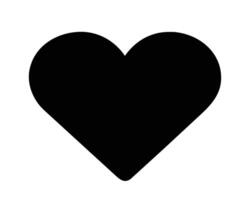 Heart isolated on white background vector
