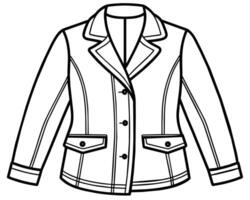 ilustración de un chaqueta vector