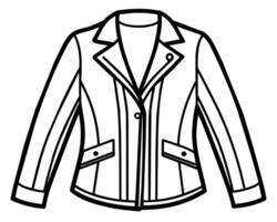 ilustración de un chaqueta vector