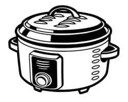 Hand drawn illustration of an kettle isolated vector