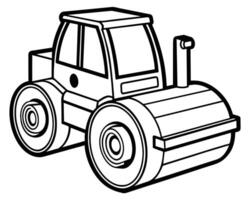Tractor isolated on white background vector