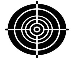 Target with arrow vector