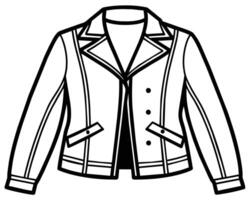 ilustración de un chaqueta vector