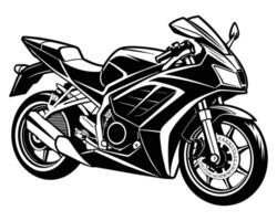 ilustración de una motocicleta vector