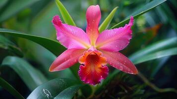 Close Up of a Flower on a Plant photo