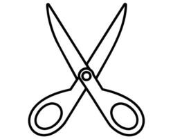 Scissors isolated on white background vector