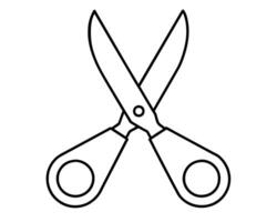 Scissors isolated on white background vector