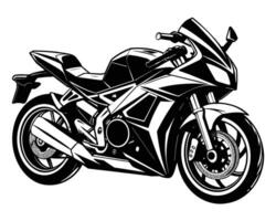 ilustración de una motocicleta vector