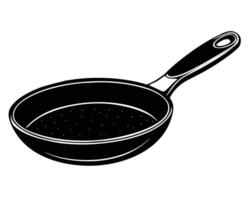 Frying pan isolated on white background vector