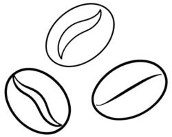 Coffee beans background vector
