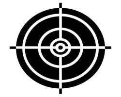 Target with arrow vector
