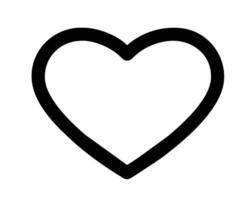 Heart isolated on white background vector