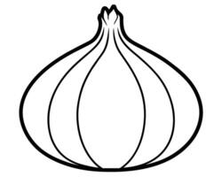 Onion isolated on white vector