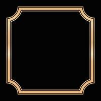Decorative lines borders, Luxury design elements, Gold Frames Designs vector