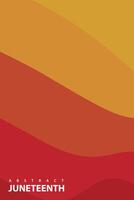 Abstract background design with Juneteenth theme, with wavy patterns. vector