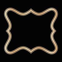 Decorative lines borders, Luxury design elements, Gold Frames Designs vector