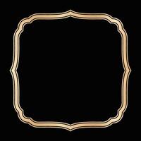 Decorative lines borders, Luxury design elements, Gold Frames Designs vector