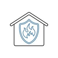 fire station concept line icon. Simple element illustration. fire station concept outline symbol design. vector