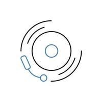 alarm concept line icon. Simple element illustration. alarm concept outline symbol design. vector