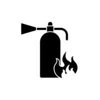 extinguisher concept line icon. Simple element illustration. extinguisher concept outline symbol design. vector