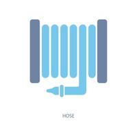 hose concept line icon. Simple element illustration. hose concept outline symbol design. vector