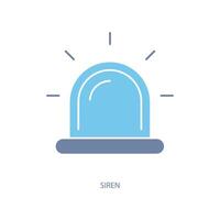 siren concept line icon. Simple element illustration. siren concept outline symbol design. vector