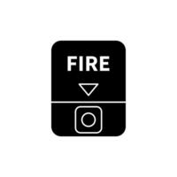 fire button concept line icon. Simple element illustration. fire button concept outline symbol design. vector