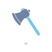 axe concept line icon. Simple element illustration. axe concept outline symbol design. vector