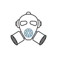 mask concept line icon. Simple element illustration. mask concept outline symbol design. vector
