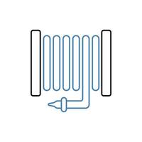hose concept line icon. Simple element illustration. hose concept outline symbol design. vector