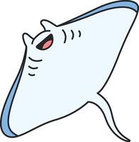 Manta ray illustration vector