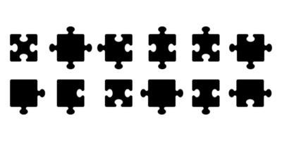 Puzzle icon background simple design vector